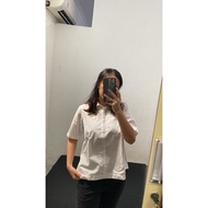 KEMEJA (Nett) Preloved White Shirt Short Sleeve Shirt/ White Shirt/ Gaudi Shirt/ Gaudi Shirt/