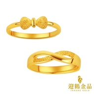 Pure Gold 9999 0.4 Money Unlimited/Bow Ring Event Yinghe Product R-