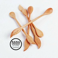 RISELLA - Wooden Spoon/ Wooden Juice Spoon Wooden Juice Spoon Wooden Stirrer/ Wooden Stirring Spoon 