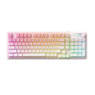 ZIFRIEND คีย์บอร์ดเมมเบรน IP98 คีย์บอร์ดเกมมิ่งแบบมีสาย RGB กันน้ำ -PINK