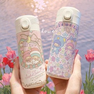 Water Cup Thermos Cartoon Gemini Large Capacity Light Portable High-Value Stainless Steel Student