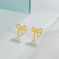 Emas 916 subang / Bow Earrings gold 916/ Twist Bow Women Earrings gold 916