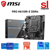 MSI PRO H610M-E DDR4 M-ATX Motherboard + Intel 12th &14th Gen Processor Combo
