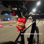 Ggbond Handlebar Doll Decoration Tail Light Ornament Pendant Cute Tram Personality Bicycle Pigman Ro