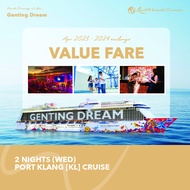 [Resorts World Cruises] [The Palace] [Value Fare] 2 Nights  Port Klang [KL] Cruise (Wed) onboard Genting Dream (Apr 2024)