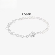 TOUS Double Barb Silver And Cultured Pearl Bracelet TOUS MANIFESTO Design, Classic,