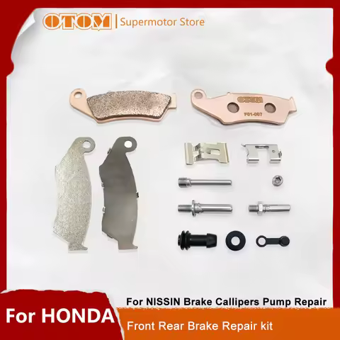OTOM Motocycle Front Rear Brake Caliper Repair Spring Caliper Insulation Pads For HONDA Nissin CR125