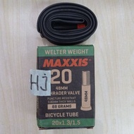 Maxxis Tube Inner Tube 20x1.30-1.50 Av 48mm Welter Weight 20x1.3-1.5 Av