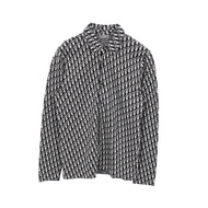 เสื้อเชิ้ตผ้าฝ้ายสำหรับผู้ชาย Dior Oblique 023M550AT099 (มือสอง)