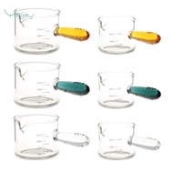 [szlztmy1] Espresso Measuring Glass Jug Cup Espresso Glass Versatile Espresso Accessories Clear Glas