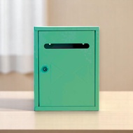 ตู้จดหมาย กล่องไปรษณีย์ กล่องเหล็กทรงรูปบ้าน สีนํ้าตาล Classic Mini Mailbox Mail Box
