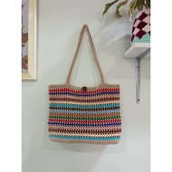 Beige Knitted Bag Color Switch