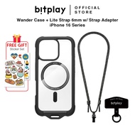 Bitplay Wander Case with MagS  for iPhone 16 Pro & Pro Max  + Bitplay Lite Strap 6mm with Strap Adap