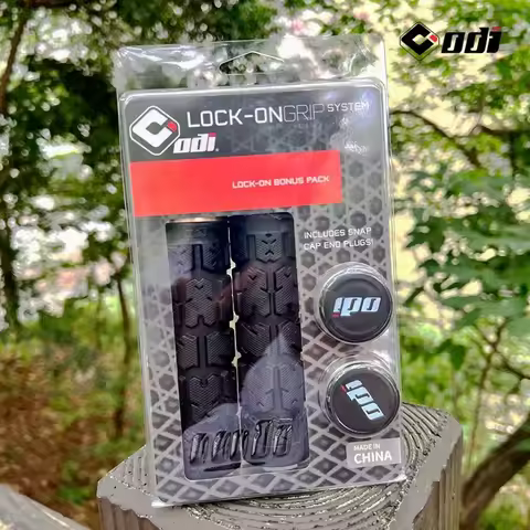ODI RG01 Lock - on Bicycle Handlebar Grips: Anti - Slip, Shock Absorption, Double Locking for Mounta