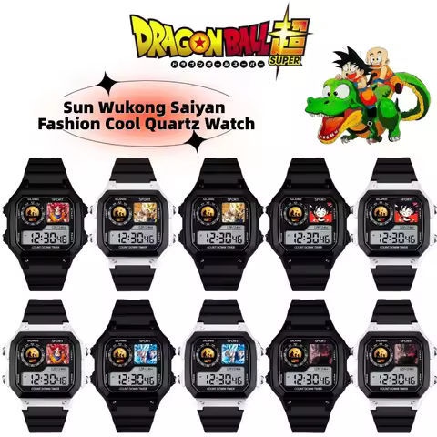 Dragon Ball cartoon anime character Goku Saiyan Ultra Instinct Black Goku stylish cool multifunction