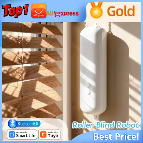 Tuya Bluetooth Smart Motor Robot Electric Chain Roller Blinds Shade Shutter Drive Robot Curtain Smar