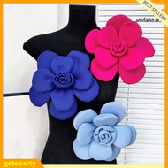 [gotoparty]Women Handmade Corsage Camellia Flower Brooch Pin Exquisite Floral Corsage for Dress Bag 