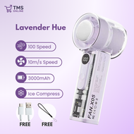 TMS Handheld Mini Turbo Portable Fan Ice Compress 100 Level Strong Cooling Wind Air Cooler Long Last