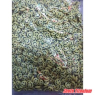 Yellow smile beads, size 1.3cm, 1 pound