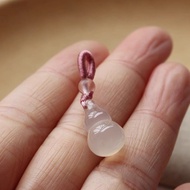 Natural Agate Gourd Small Handle Handmade Southern Red Agate Round Ring Small Bun DIY Bracelet Acces