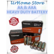 Heavy Duty Toshiba AA & AAA 1.5V Battery (1 Box - 40 Pcs) / Bateri Toshiba AA & AAA (1 Kotak - 40Bij