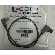 CA90RA-UB-075M 	 USB 2.0 Cable A Male to B Male, Right Angle 2.46' (750.0mm) Shielded