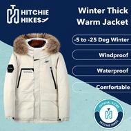 Hitchie A086 Winter Down Jacket Men Woman Fleece Baju Sejuk Tebal Windproof 冬天外套羽绒服女男