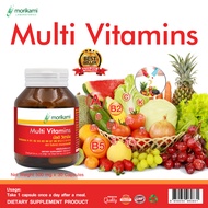 วิตามินรวม x 1 ขวด มัลติวิตามิน โมริคามิ MultiVitamin Morikami วิตามินรวม Vitamin A B1 B2 B3 B5 B6 B7 B9 B12 C D E K วิตามิน เอ บี1 บี2 บี3 บี5 บี7 บี9 บี12 ซี ดี อี เค