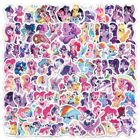 100pcs Cute Cartoon ‌My Little Pony Personalized Creative Decorative Stickers