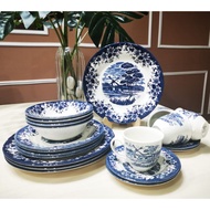 Windmill Blue 20pcs  Dinner Set by Claytan Original Set Makan Claytan