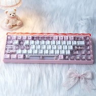 Tea Party Keycap Side Engraved Translucent Height Adaptation Magnetic Axis Customized Wooting Keyboa