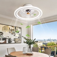SMT💎IRALAN Modern Minimalist Led Ceiling Lights Ceiling Fan Lamp Led Ceiling Fan with Lights Remote Control Dimmable Fan