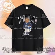 24h shipping N9THNOVA Bear Polo High-quality T-shirt, Unisex, vintage 1