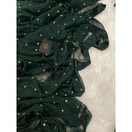 GEORGETTE GREEN SAREE