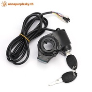 Annapurplesky 12V/24V/36V/48V/60V/72V Throttle Ebike With Battery Power Display Thumb Grips TH