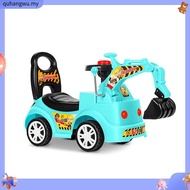 Kids Construction Excavator Ride On Push Car with Music Toys for Boys