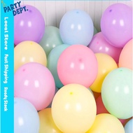 Party Dept 100PCS 5inches Macaron Balloon Rubber Colorful Balloon Birthday partyneeds