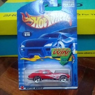 HOTWHEELS !63 CORVETTE !! US CARD OLD CARD COLLECTOR!!