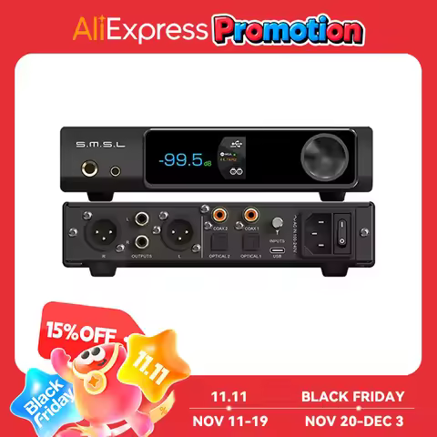 SMSL RAW-MDA1 Dual ES9039Q2M Decoder support MQA MQA-CD LDAC Bluetooth 5.1 Hi-res DAC with Remote Co