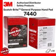3M 7440 Scotch Brite Heavy Duty Hand Pad / Courser than 7447 / Finishes Strong /