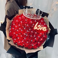 初朵（Beginning） 玫瑰花同城配送99朵鲜香皂花生日礼物214情人节礼物送女友花束