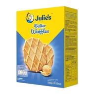 Julie's butter wafer biscuit butter wafer crisp tidbits snack Julie's wafer biscuit waffles buttered