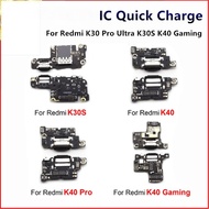 For Redmi K30 Pro Ultra K30S K40 Gaming 4G 5G USB Charging Board Port Dock Charger Connector Flex Ca