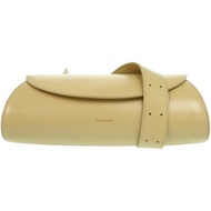 近全新 Jil Sander Cannolo 迷你皮革單肩包，淺黃色，0614 [二手] JIL SANDER