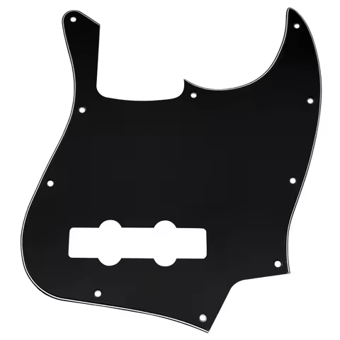 Musiclily Pro 10 Hole J Bass Pickguard for Fender American/Mexican Made Standard Jazz Bass