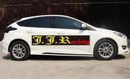 **J.J.RACING 空力套件量販店** FORD FOCUS 掀背款 MK3.5 前下巴(不含霧燈) 側裙-小包圍