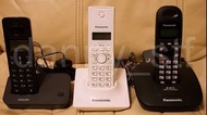 Panasonic 樂聲 KX-TG3611BX / Panasonic 樂聲 KX-TG1711FXW / Philips D2001B 家居室內無線電話 (均不連3A充電池)
