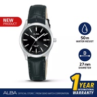 Jam Tangan Wanita Kulit Alba AH7BN9 Quartz Analog AH7BN9X1