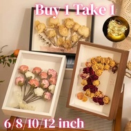 Flower frame with shadow hollow art box Depth 3/5CM DIY 3D Frame Wooden Photo With Free LED Photo Fr