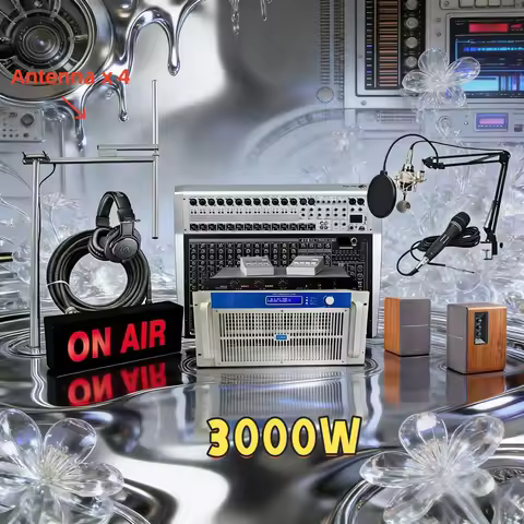 YXHT-1, 3KW(3000W) FM Transmitter Complete Station Package, Live Broadcast Solution, Full Set System